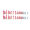 Almond Shape Short Press on Nails With Sea Star Pattern Short Sweet Stick on Nails for Stage Performance Wear