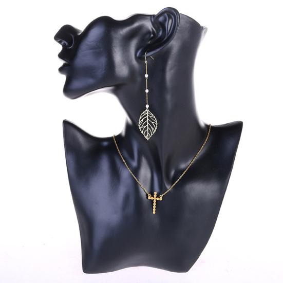 Buste Mannequin Transparent En Acrylique - Support Pour Collier, Boucles D'Oreilles Et Pendentifs, 13.8x21.5 Cm