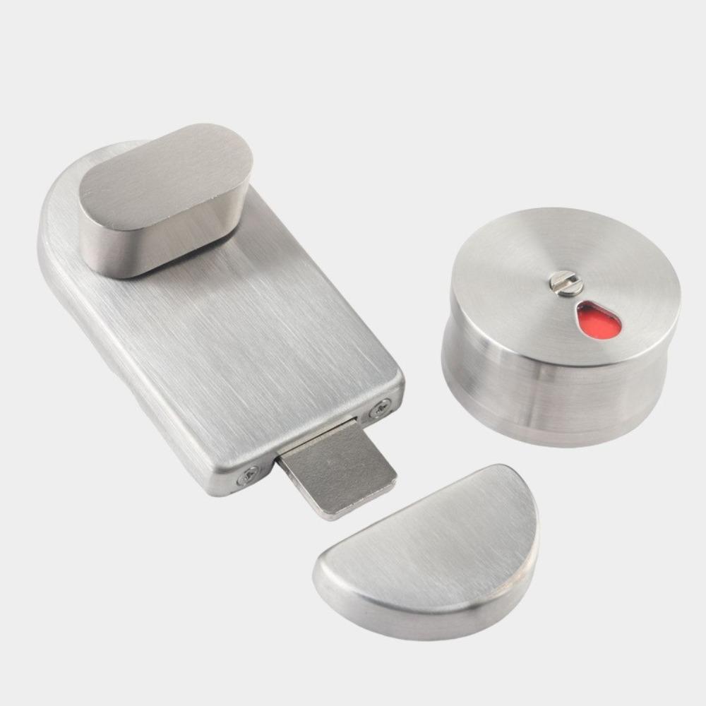 304 Stainless Steel Toilet Partition Door Lock Solid Structure Stainless Steel Lock Public Toilet