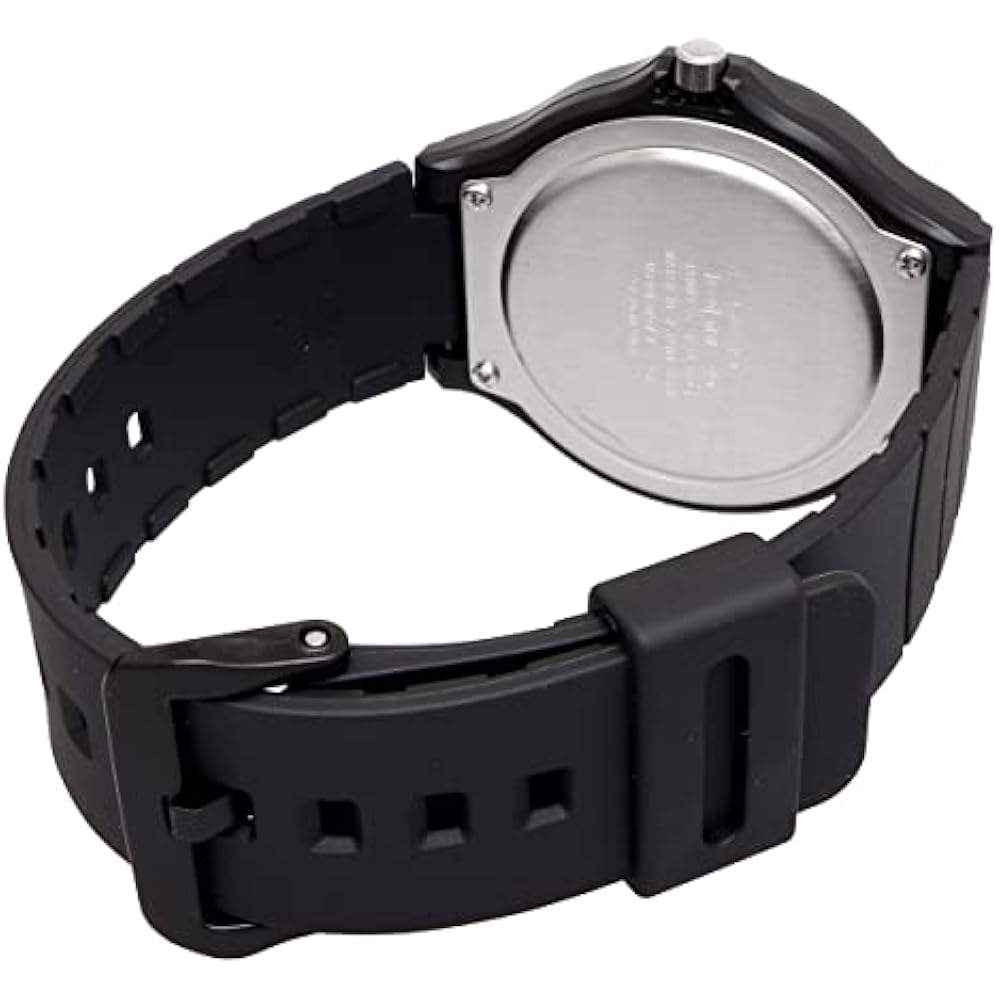 [Casio] Standard STANDARD Analog Quartz Watch MW-240-4BV, No Cosmetic Case, Men's, Black x Orange...