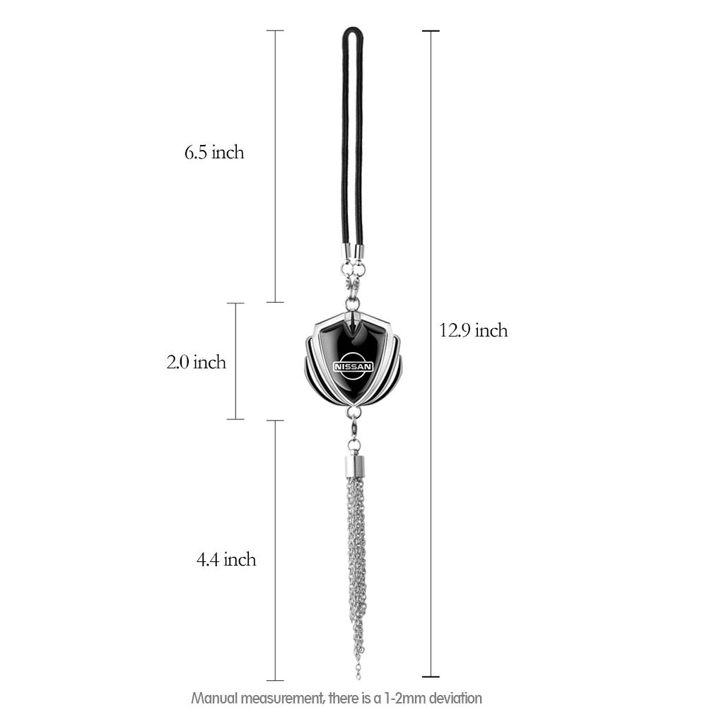 

1pcs For Nissan Nismo X-Trail Sentra Qashqai Juke Note Leaf 3D Metal Auto Hanging Ornaments Car Rearview Mirror Emblem Pendants