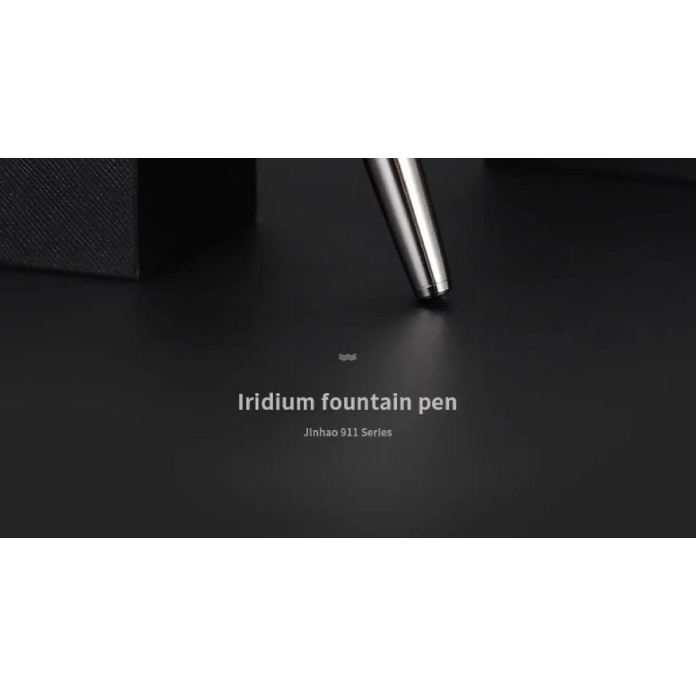 Jinhao 911 Fountain Pen Luxury All-Steel Elegant Calligraphy Ink Pens EF 0.38mm Nib Stationery Business Office School Supplies