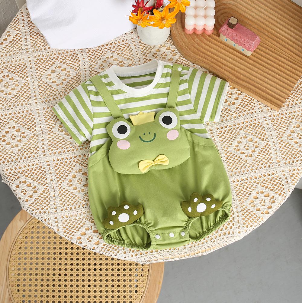 

Супер милый мультяшный летний ромпер - Боди с коротким рукавом для малышей 100 дней 73 cm