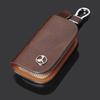 FNV4  Hot 2026 New For Benz Leather Car Key Case Wood Grain Car Key Cover Key Wallet for Mercedes Benz New B/C/E Class A Class C200L G