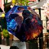 Demon Slayer Druckschirm Automatisches Öffnen/Schließen - Tragbares faltbares Design - Tägliche Nutzung für Reisen/Outdoor - Geschenk zum Geburtstag