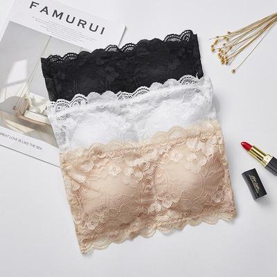 Strapless Lace Bandage Bustier Bra - Anti-exposure Bandeau for Students