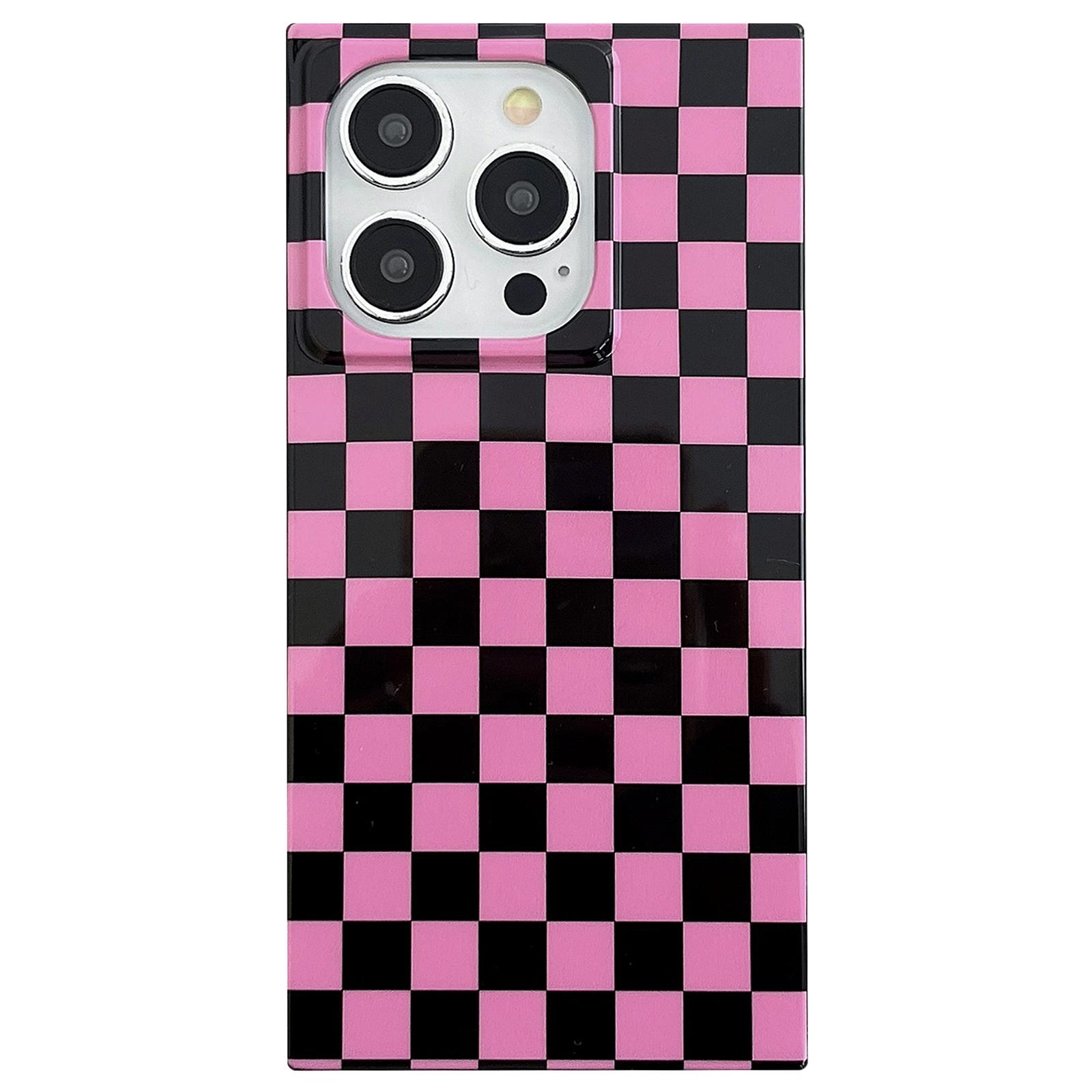 

For iPhone 13 Pro Max Square Case Pattern TPU Soft Phone Cover Glossy Surface K