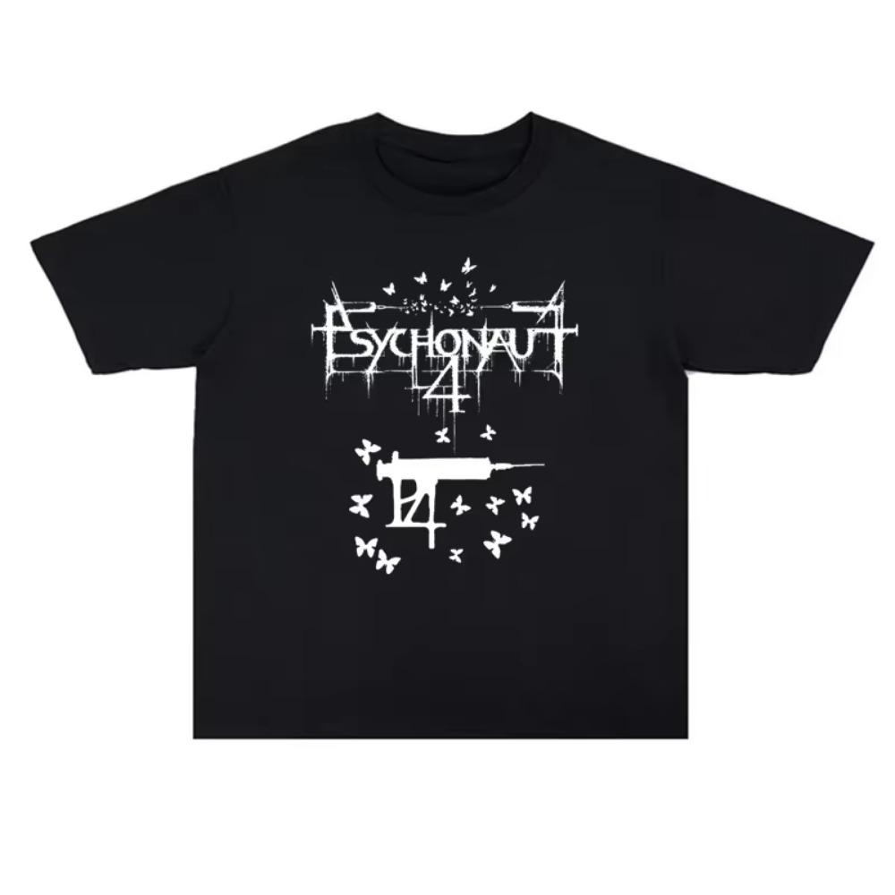 2025 Depression Black Metal Psychonaut 4 Printed Men's and Women's T-shirt High Quality Short Sleeve Men's Tee