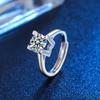 New 925 Sterling Silver Ring Heart Adjustable Simplicity Fashion Exquisite Student Girlfriend Jewelry Accessories Wedding Party