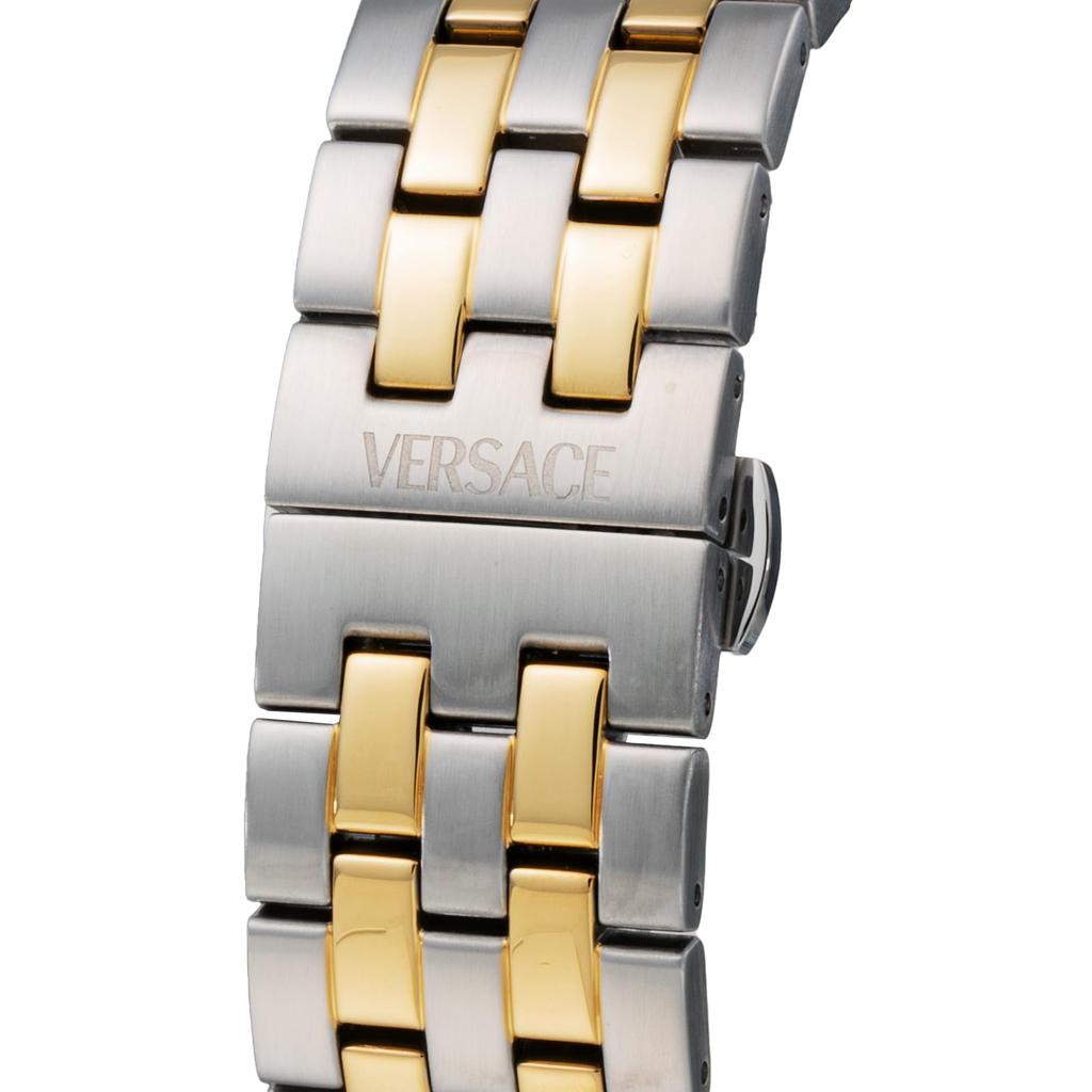 Versace Men's Sport Chrono Watch VEZCA0524, Quartz Movement, Water Resistant, Sapphire Crystal, Green Dial, Stainless Steel [Parallel Import]