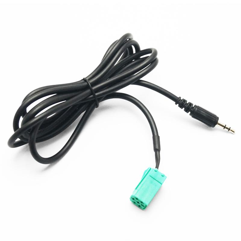 Cars 3.5mm AUX CD Stereo Audio Line Input Cable For Renault Clio Megane Espace Kangoo Laguna 2005 2006 2007 2008 2009 2010 2011 Radio Accessories 4