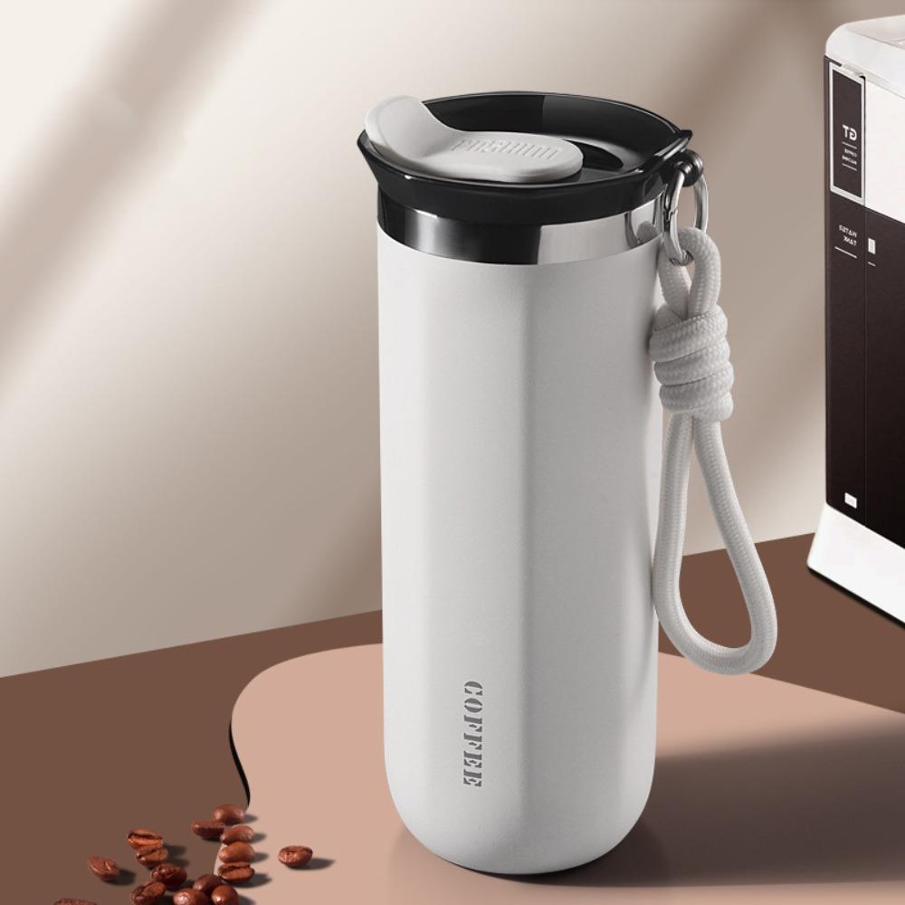 Portable Stainless Steel Insulated Cup 350ml 500ml with Lid Coffee Mug Double Wall Leak-Proof Water Bottle Travel
