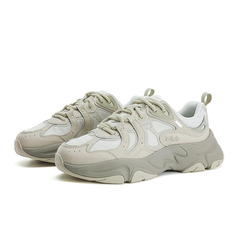 Fila MARS 3 Chunky Sneakers Women's Low-top White Agate Gray/Sun Kiss