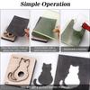 1pc leather handmade stamping cutting die mold, cat shaped punch template, DIY making leather cat hanging decorate puncher tool