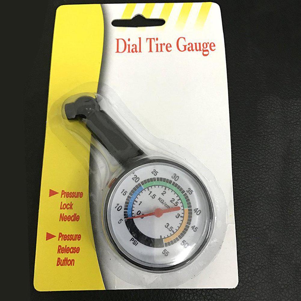 High-precision Tire Pressure Gauge Dial Tire Gauge Bicycle Truck Auto Metal 1pc Pressure Car Tester Car Accessories Air Met J2T8