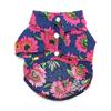 Fantasia de Cachorro Yousheng Estampa de Girassol Fofa Adorável Respirável Alta Elasticidade Fantasia Camisa de Manga Curta para Cão Pet para Exterior