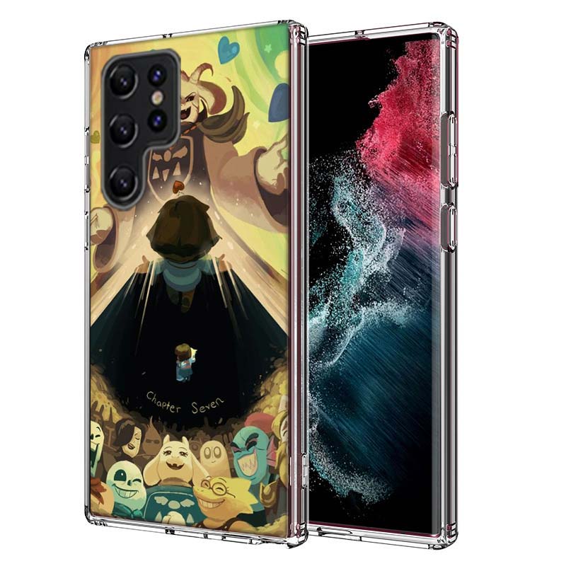 

Chapter art Undertale Capa Phone Case For Samsung S26 Ultra S25 Edge Galaxy S23 S21 S20 S24 FE S22 S10 Plus Cover Clear TPU Shel Samsung S24 Ultra