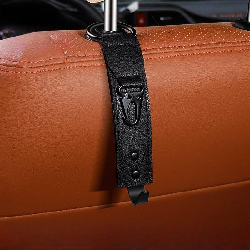 Universal Car Hanger Upgraded 2 in 1 Car Headrest Hooks Car Seat Hooks Durable Purse Holder Hanger for Purses Bags Coat