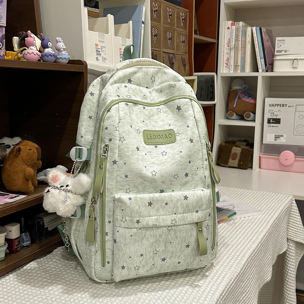 Schoolbag: Korean-style INS Artistic Fresh Star Backpack, High-aesthetic Collegiate Style, Backpack for Middle and High School Students for