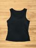 Ice Silk Spaghetti Strap Women's Tank Top with Chest Pads - Comfortable Summer Fashion for Europe and America