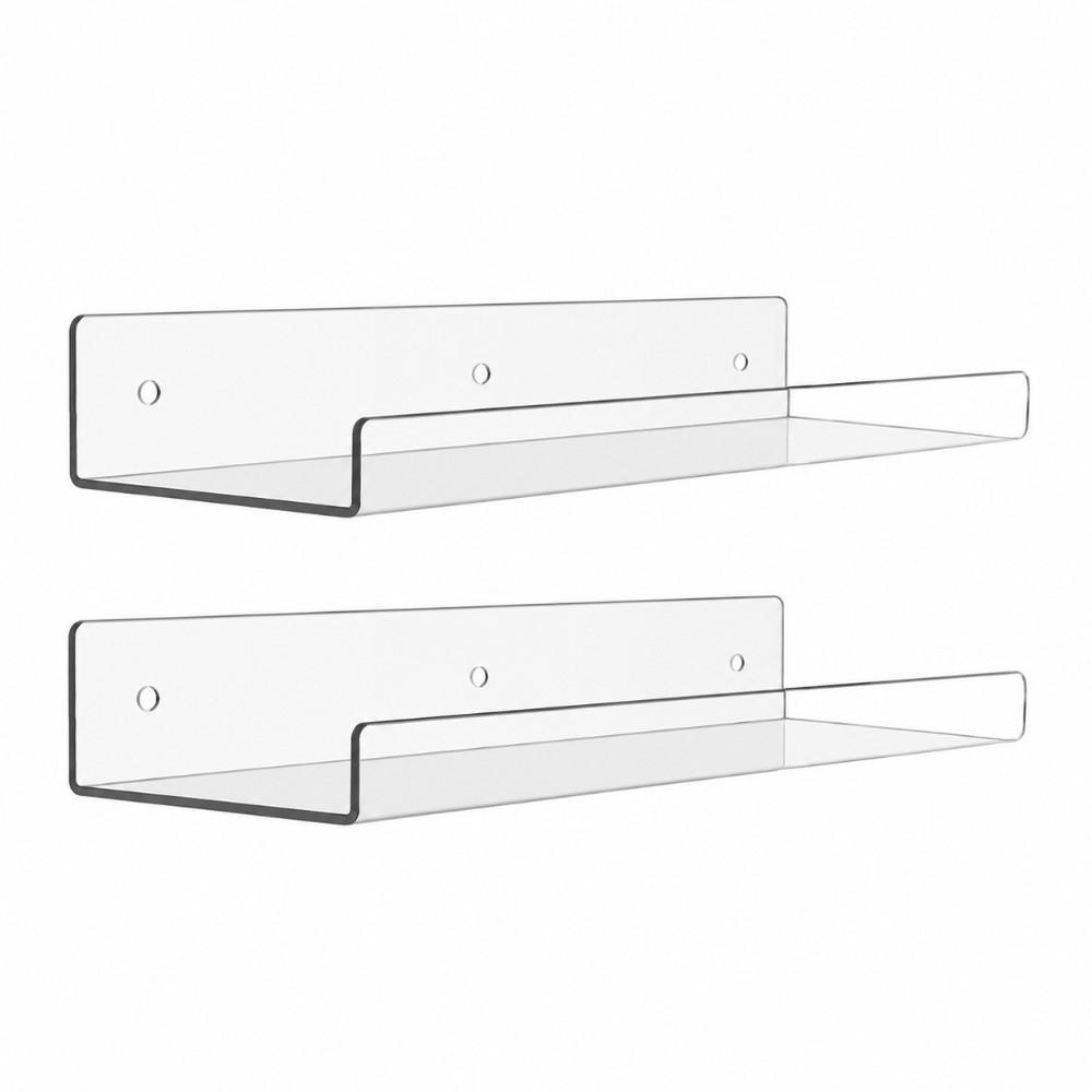 2pcs 12 Inch Wall Mounted Plant Shelf Vertical Design Plant Display Rack Floating Shelf Indoor Use