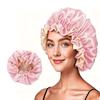Double-layer Satin Lace Nightcap - Silk Imitation Hair Protection Cap