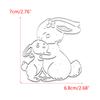 Bunny Die Cuts Rabbits Rabbits Metal Cutting Dies DIY Embossing Mold Scrapbooking Album-Photo Frame Making Decorations