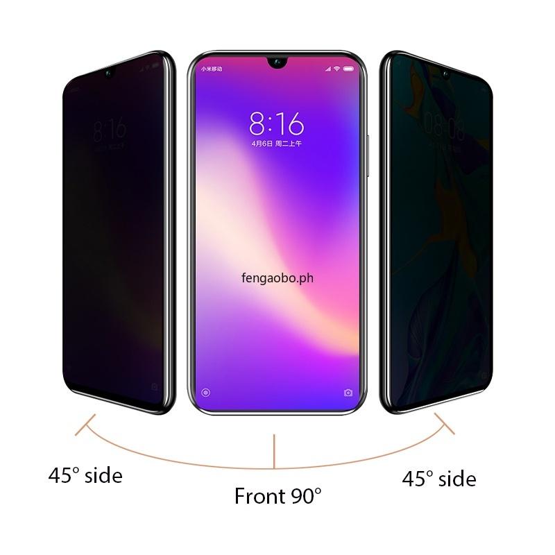 3Pcs Anti-Spy Privacy Tempered Glass For Vivo Y18 Y03 Y04 Y36 Y17S Y11 Y16 Y02S Y19S Y02 Y35 Y27S V27E V29E Y31 Y1S Y19 Y21S Y33S Y95 Y91i Y91C Y93