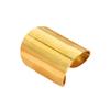 Exaggerated Geometric Large Polished Stainless Steel Ring for Women, Vacuum-Plated 18K Gold, Non-Fading Versatile Jewelry