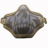 Skull Tactical Half Face Steel Mesh Mask for Wargame Protection
