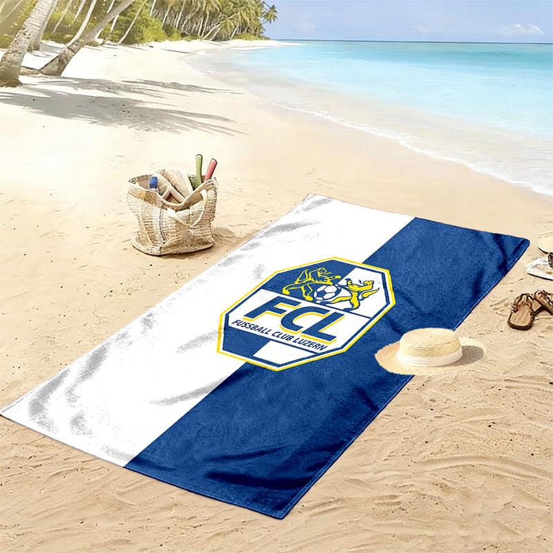FC Luzern Print Beach Towel, Large Soft Quick Dry Towel for Beach Camping Swimming