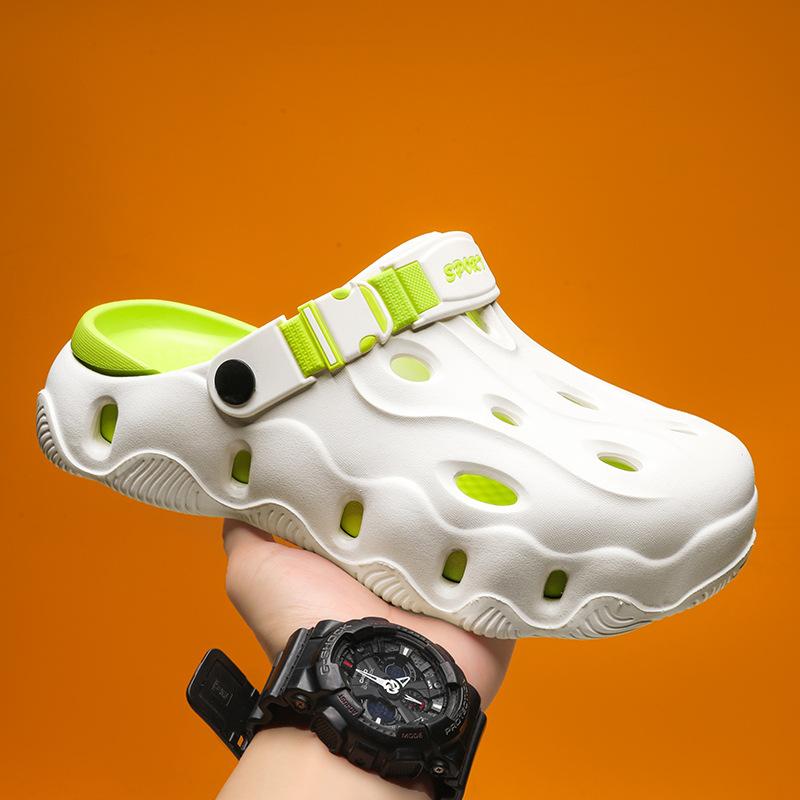 Men's 2025 New Summer Thickened Soft Soled Sandals for Both Men and Women, Outdoor Beach Shoes, Casual Slippers