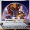 Bohemian Mandala Elephant Tapestry Wall HangingSandy BeachPicnic Throw Rug Blanket Camping Tent Travel Sleeping Pad  Room
