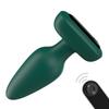 Visual Silicone Vibrating Plug 10 X 4.2cm Green - AnalTech - Vibrating Plugs