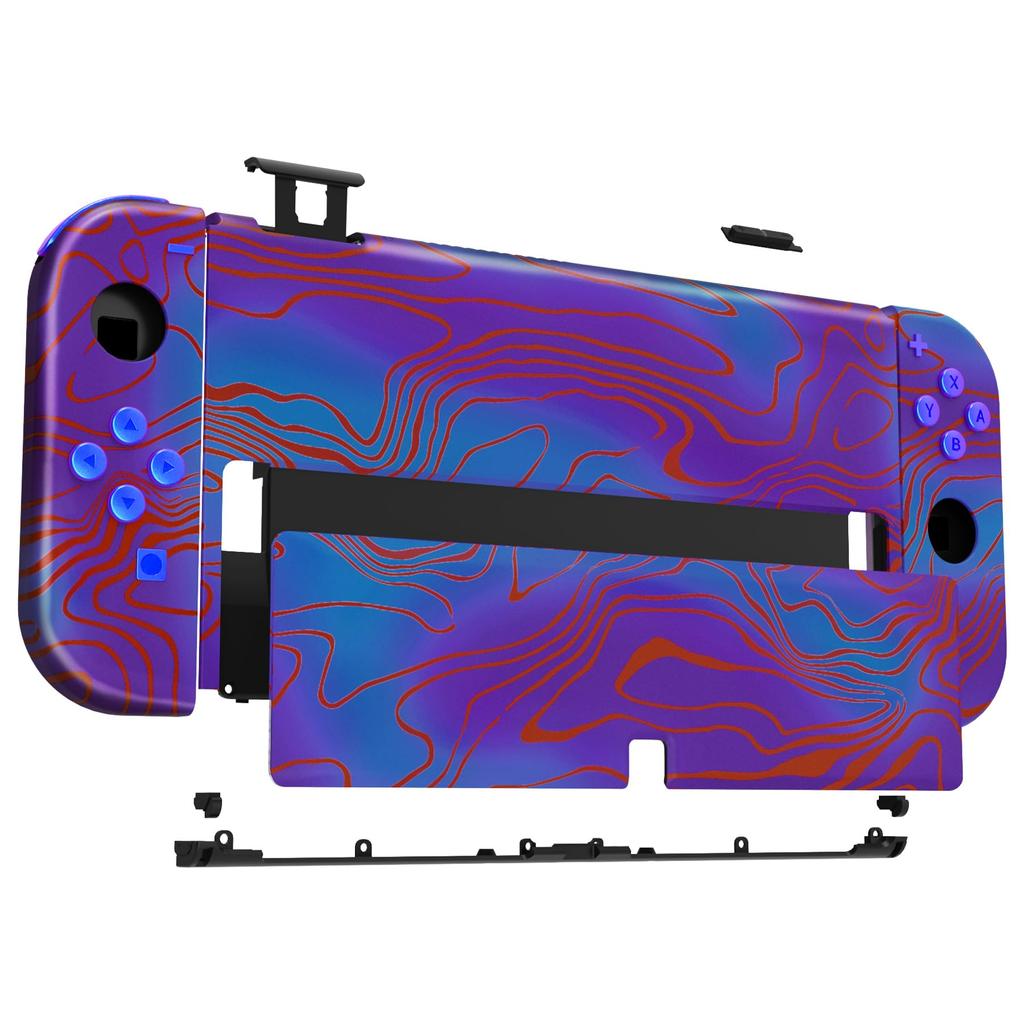 Not the main unit eXtremeRate Switch Pattern back plate for OLED PC switch Back switch compatible for Switch OLED handheld controller kicks stand and