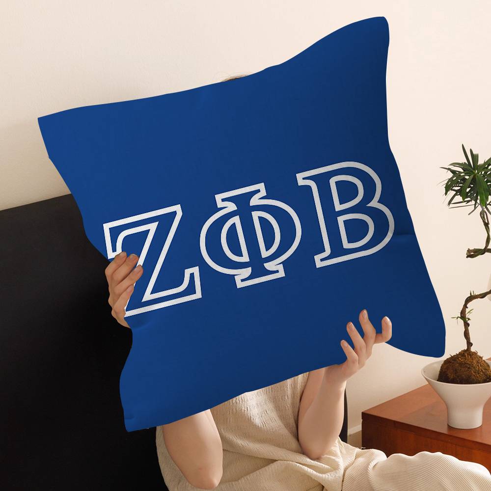 Zeta Phi Beta Sorority Cushion Cover Car Throw Pillow Case For Sofa Car Christmas Gift 40x40cm 45x45cm