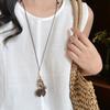National Style Long Acorn Pendant Necklace Women's Retro Ethnic Style Zen Design Sweater Chain Neck Chain Accessories
