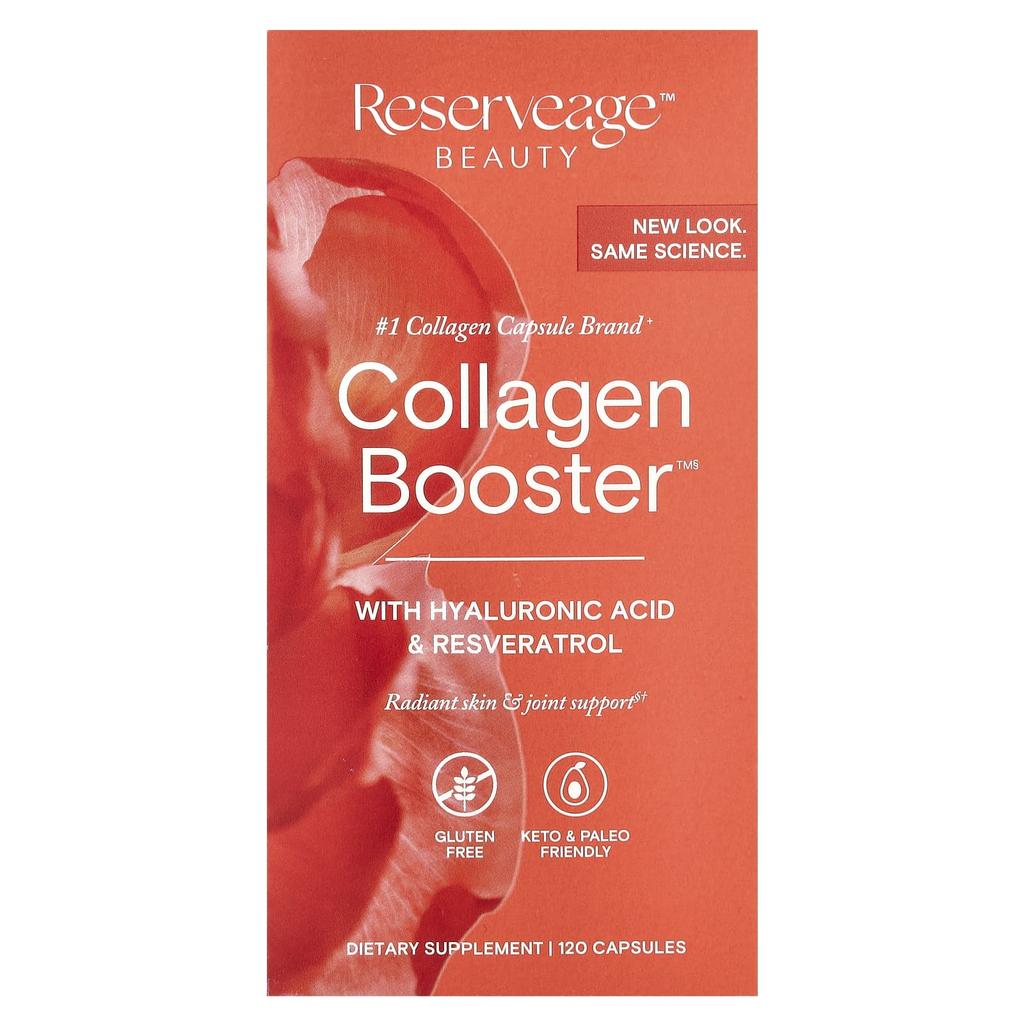 Collagen Booster™ with Hyaluronic Acid and Resveratrol, 120 Capsules