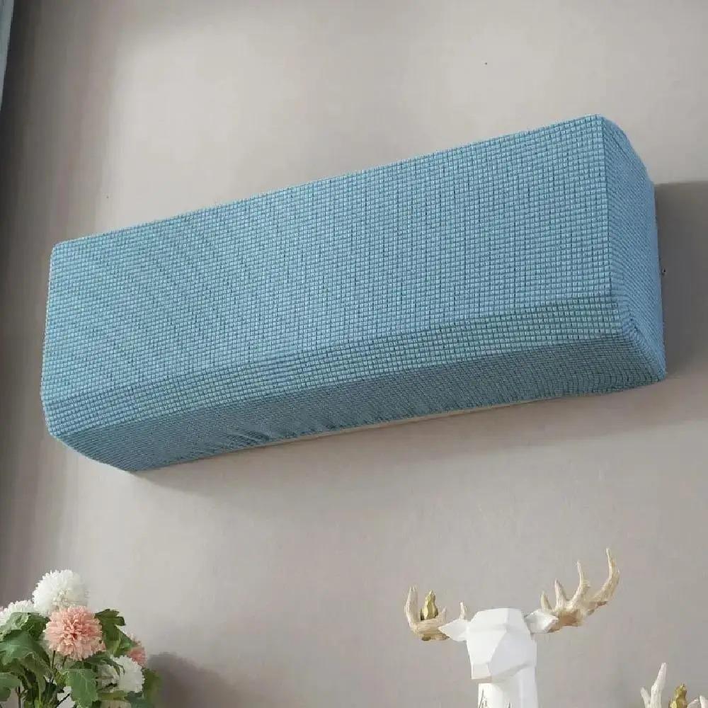 1PC Soft Air Conditioner Dust Cover All-Inclusive Polar Fleece Protective Case Wall Mounted Solid Color Easy Cleaning Cover