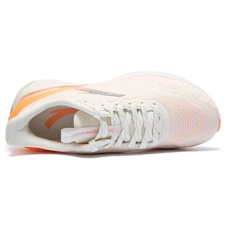 Anta Running Collection Edge2.0 Cushioning, Wear Resistant Low top Running Shoes Women's White Orange 122045587-5