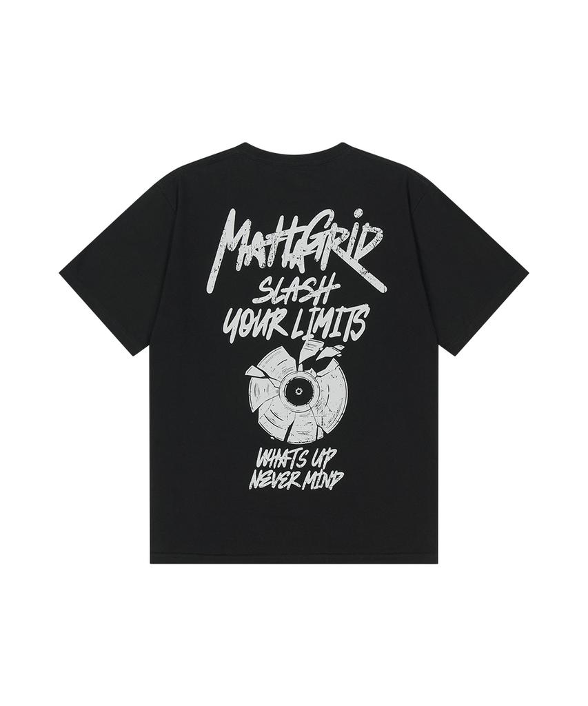 MAHAGRID Record Graffiti Logo Tee Black(Mg2Gmmt518A)