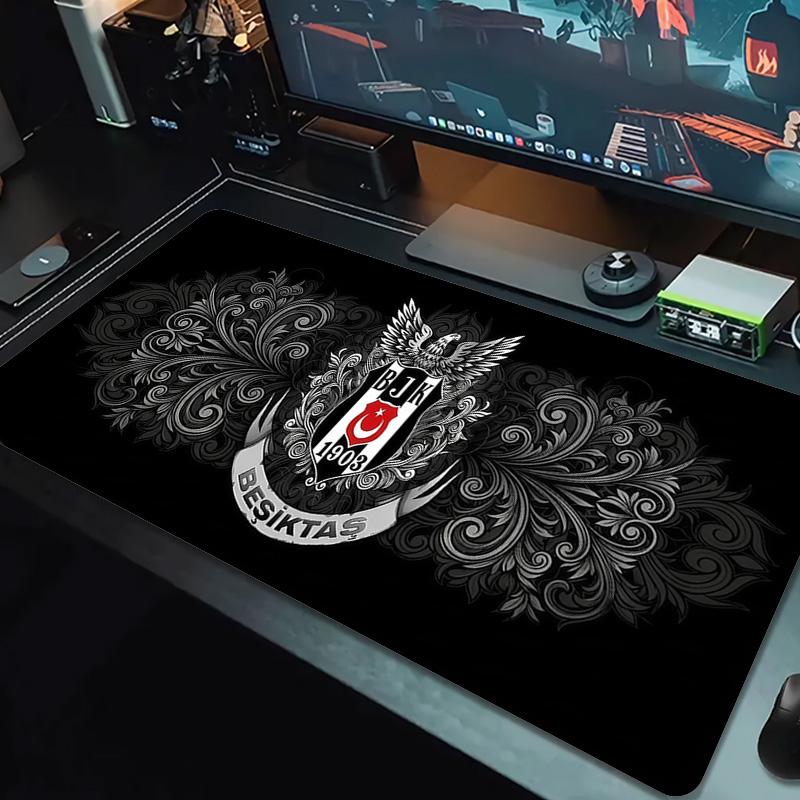 Beşiktaş J.K Large Size Mouse Pad Large Gaming Table Cushion Non-slip Laptop Tablet Big Mousepad XXL Mat Mini PC Playmat With Lock edge