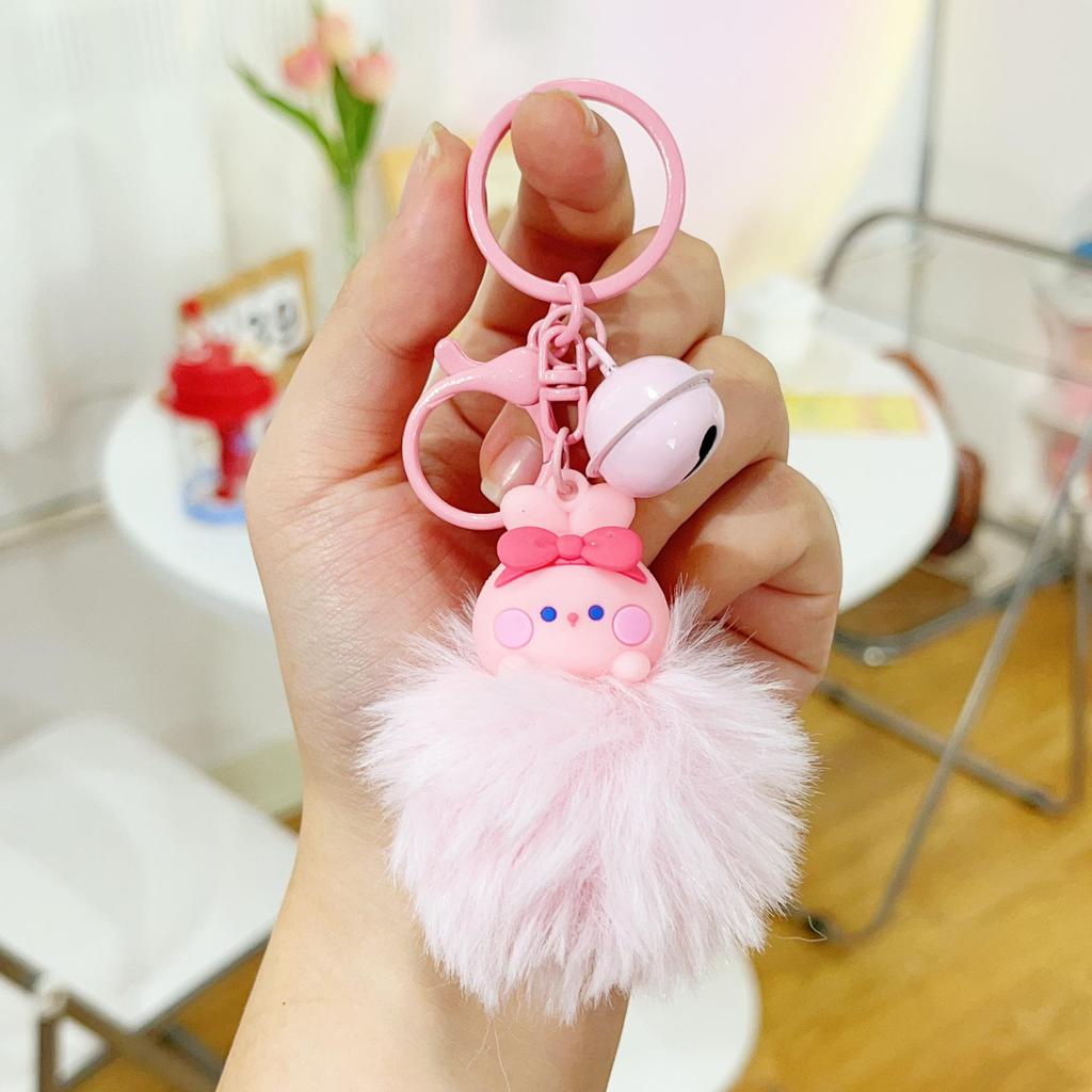 Kuromi Sanrio Cartoon Doll Keychain: Furball Backpack & Car Pendant for Best Friends