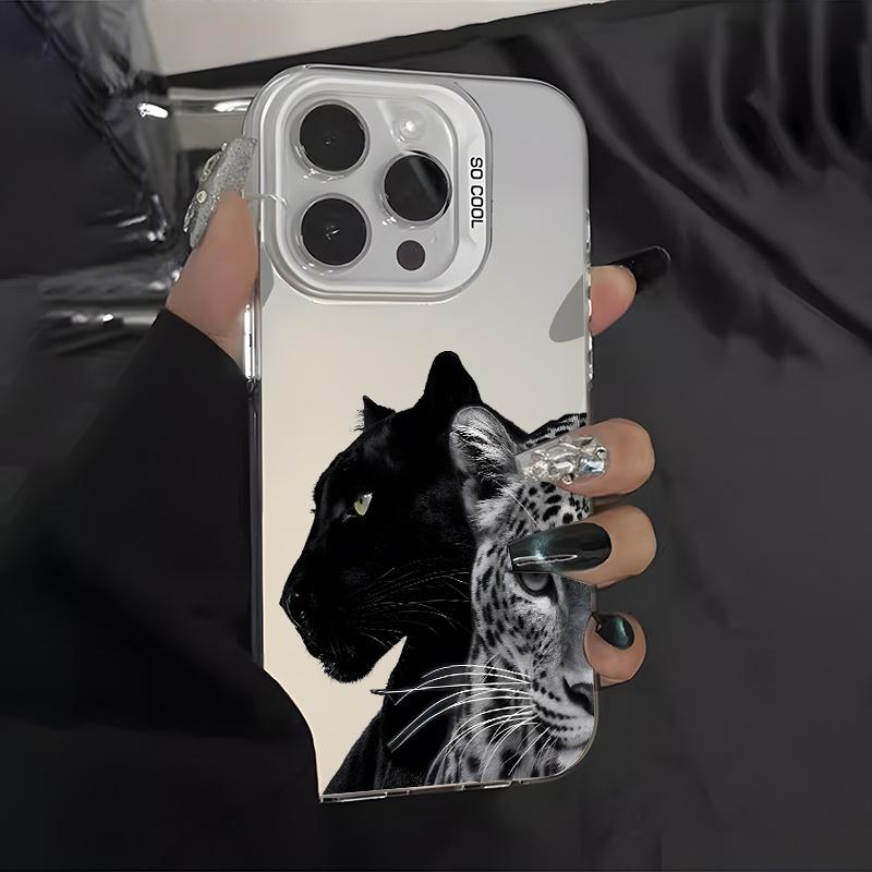 Cool Leopard Aesthetic Phone Case for iPhone 17, 16, 15, 14, 13, 12, 11 Pro/Max/Plus - Shockproof and Impact-Resistant