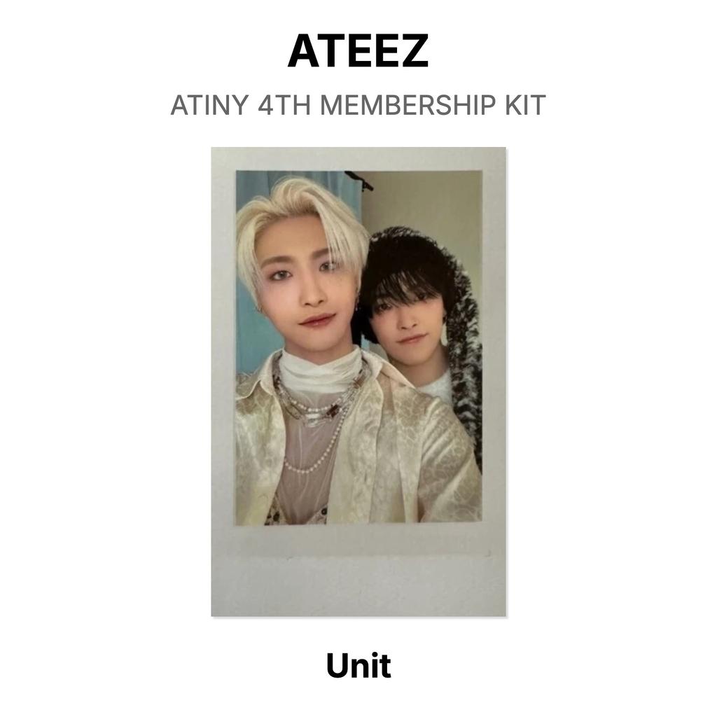 ATEEZ ATINY 4TH MEMBERSHIP KIT Official Photocard