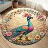 Colorfulbirds Round Area Rug,Carpet Rug for Living Room Bedroom Sofa Playroom Decor,Non Slip Floor Mat