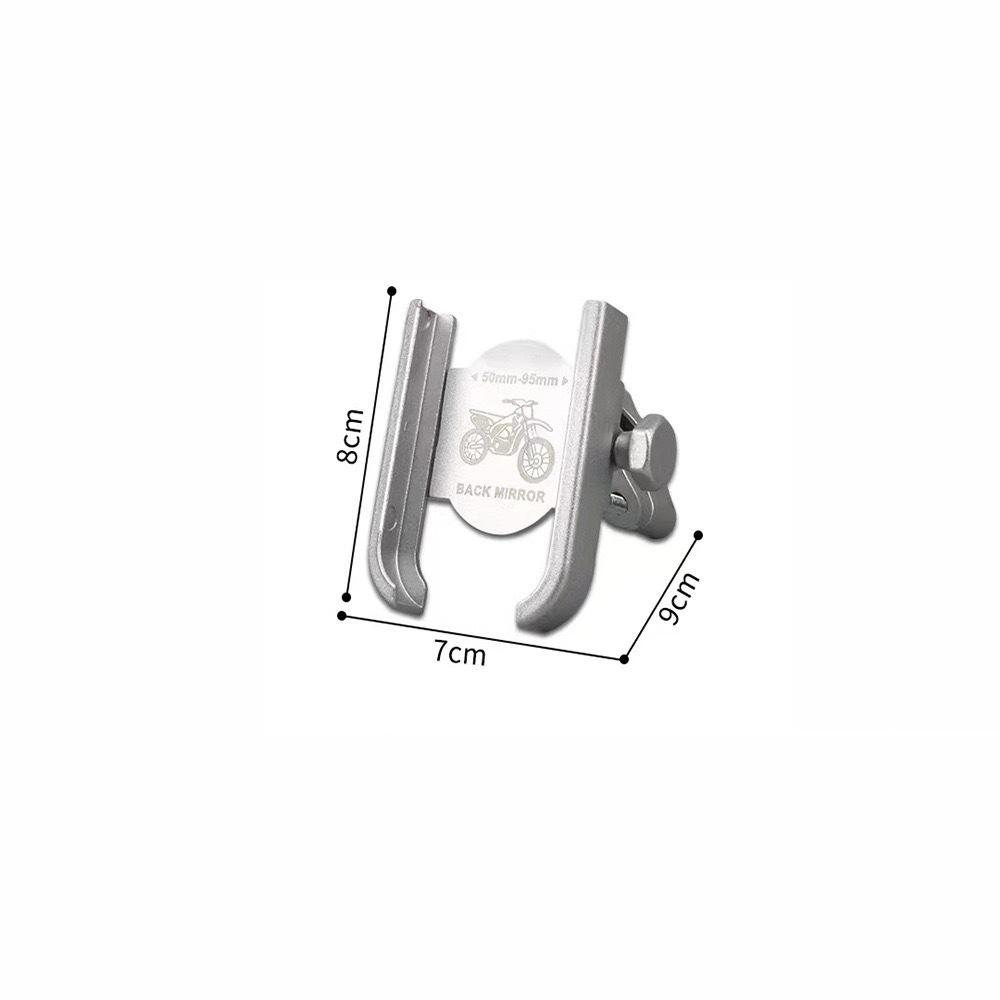 Aluminum Alloy Phone Holder for Bikes and Motorcycles - Shockproof, Anti-vibration, Ideal for Food Delivery Riders.