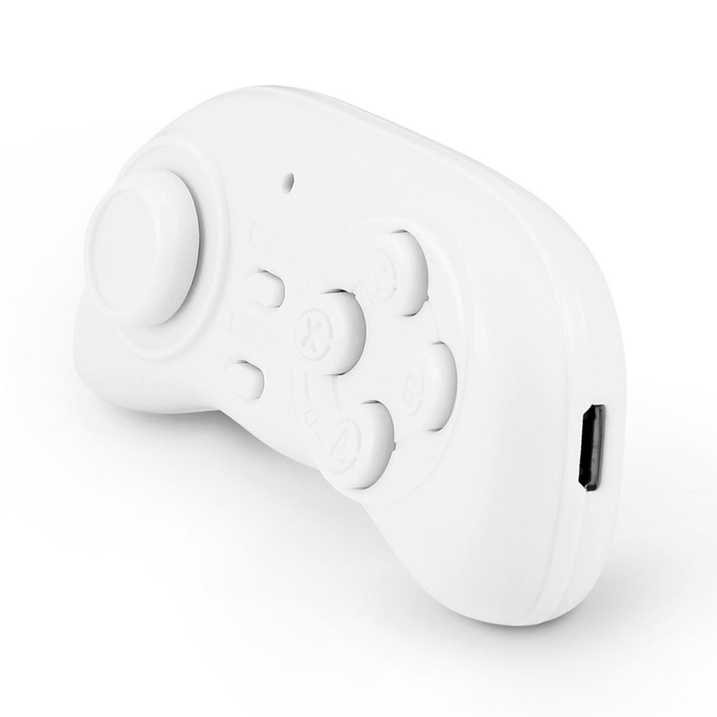 Портативный беспроводной игровой контроллер Bluetooth Мини-геймпад Джойстик Ручка Пульт дистанционного управления спуском затвора Белый