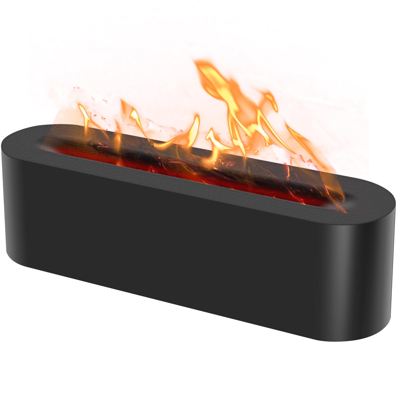 Flame Essential Oil Diffuser with 7 Colour Lights Silent Flame Effect Air Humidifier USB Powered Flame Diffuser Humidifier with