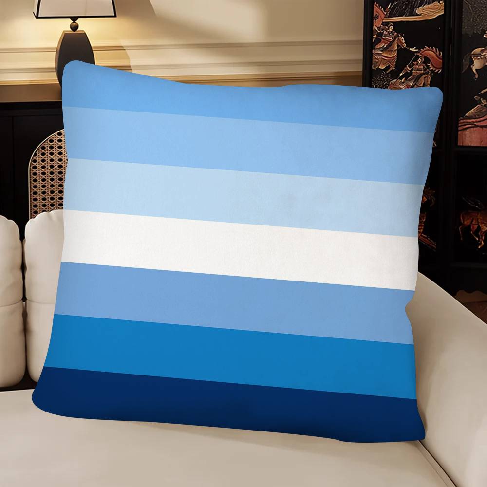 New Pride Bisexual Homosexual Pillow Case Fashion Square Pillowcase Bedroom Sofa Room Ins Decoration Leisure